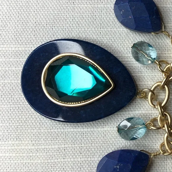 Carolee Semi-Precious Accents Blue Necklace - Picture 5 of 16
